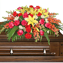 In Loving Memory Casket Spray