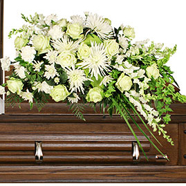 Quiet Commemoration Casket Spray